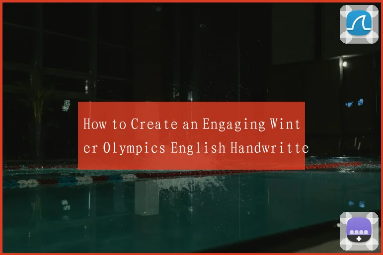 How to Create an Engaging Winter Olympics English Handwritten Newspaper